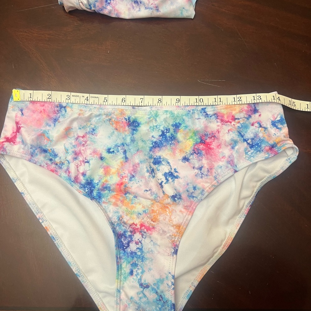 Colorful Tummy Control Tankini - Picture 6 of 8
